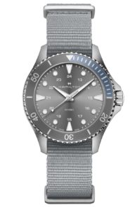 Hamilton Khaki Navy Scuba quartz grey 37