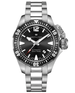 Hamilton Khaki Navy Frogman Auto Black 42