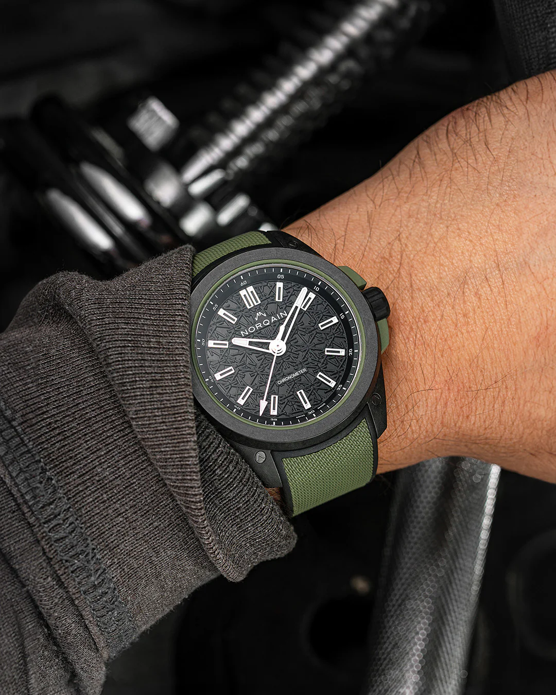 NORQAIN Wild One 42 mm Khaki cover